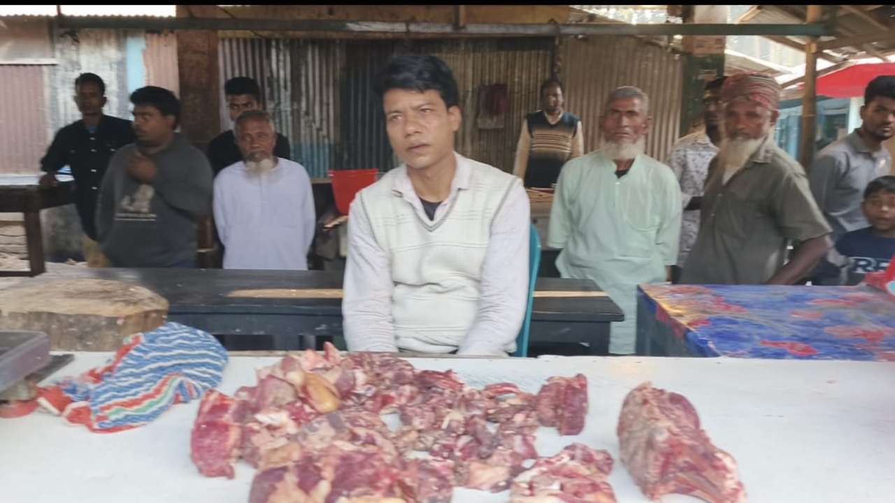 কুড়িগ্রামে পঁচা গরুর মাংস বিক্রি, ব্যবসায়ীকে ১০ হাজার টাকা জরিমানা