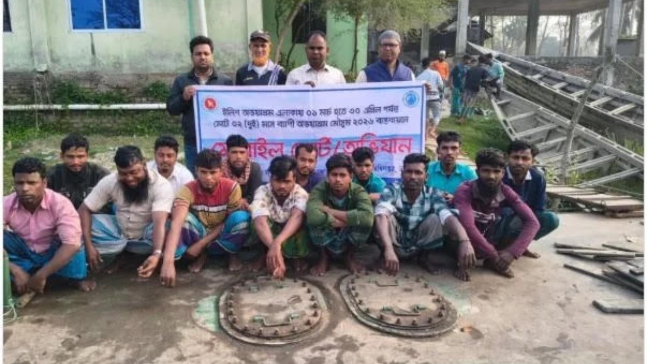 ইলিশের অভয়াশ্রমে অভিযান, ১৪ জেলেকে অর্থদণ্ড