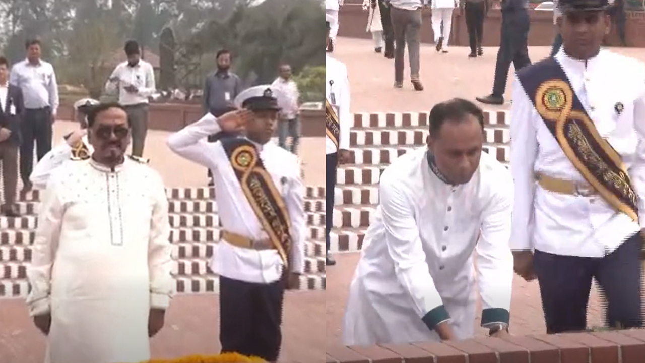 জাতীয় স্মৃতিসৌধে স্পিকার ও ডেপুটি স্পিকারের শ্রদ্ধা