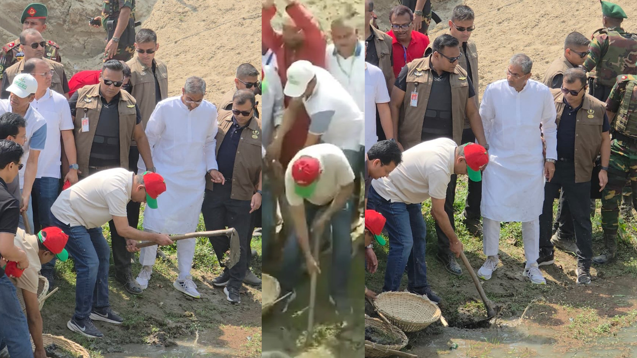 খাল খনন কর্মসূচির উদ্বোধন করলেন প্রধানমন্ত্রী