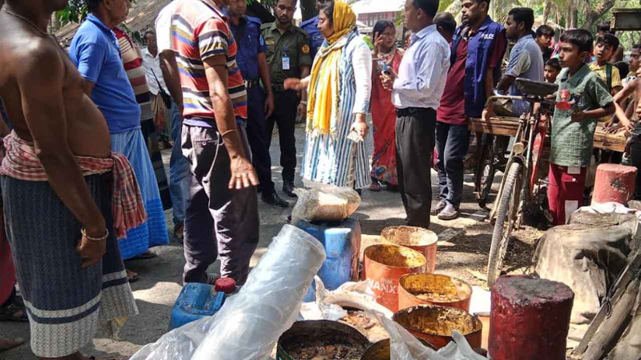 গোপালগঞ্জে ভেজাল গুড়ের কারখানায় অভিযান, জরিমানা
