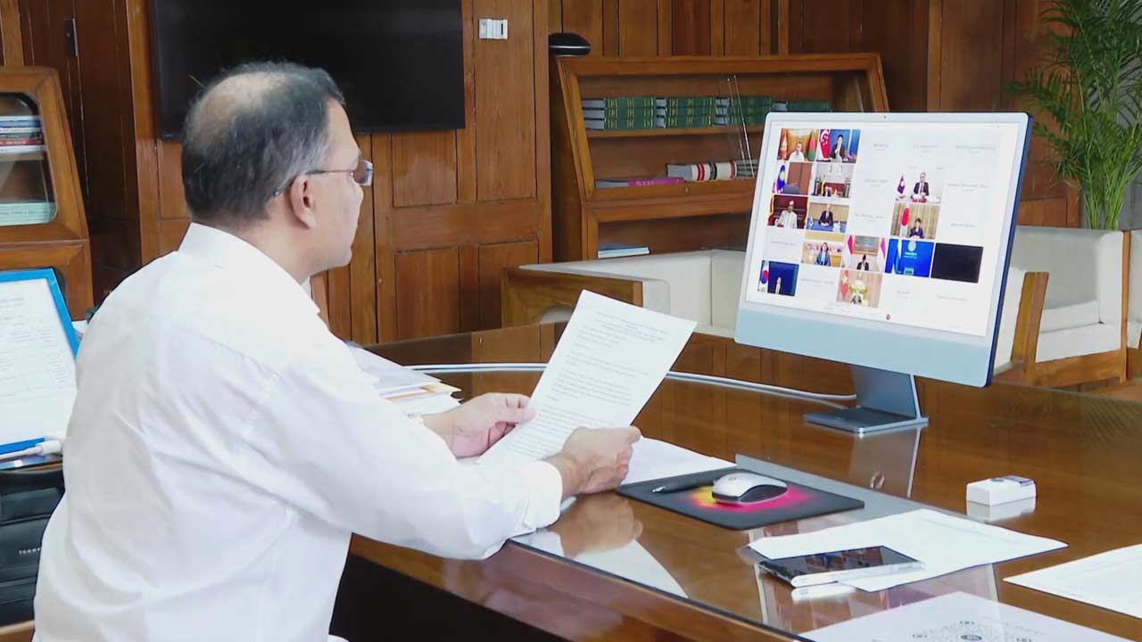 এশিয়া জিরো এমিশন সম্মেলনে বক্তব্য দিয়েছেন প্রধানমন্ত্রী