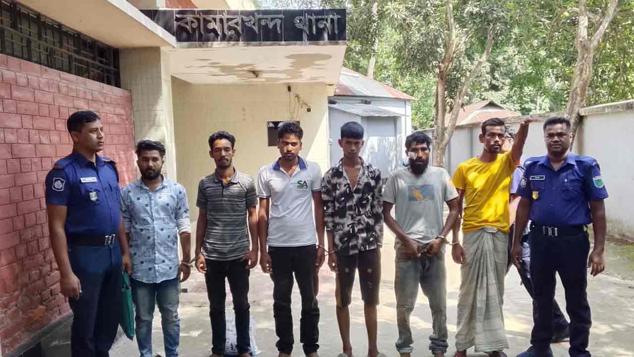 সিরাজগঞ্জে মাদক বিরোধী অভিযানে গ্রেপ্তার ৫&nbsp;
