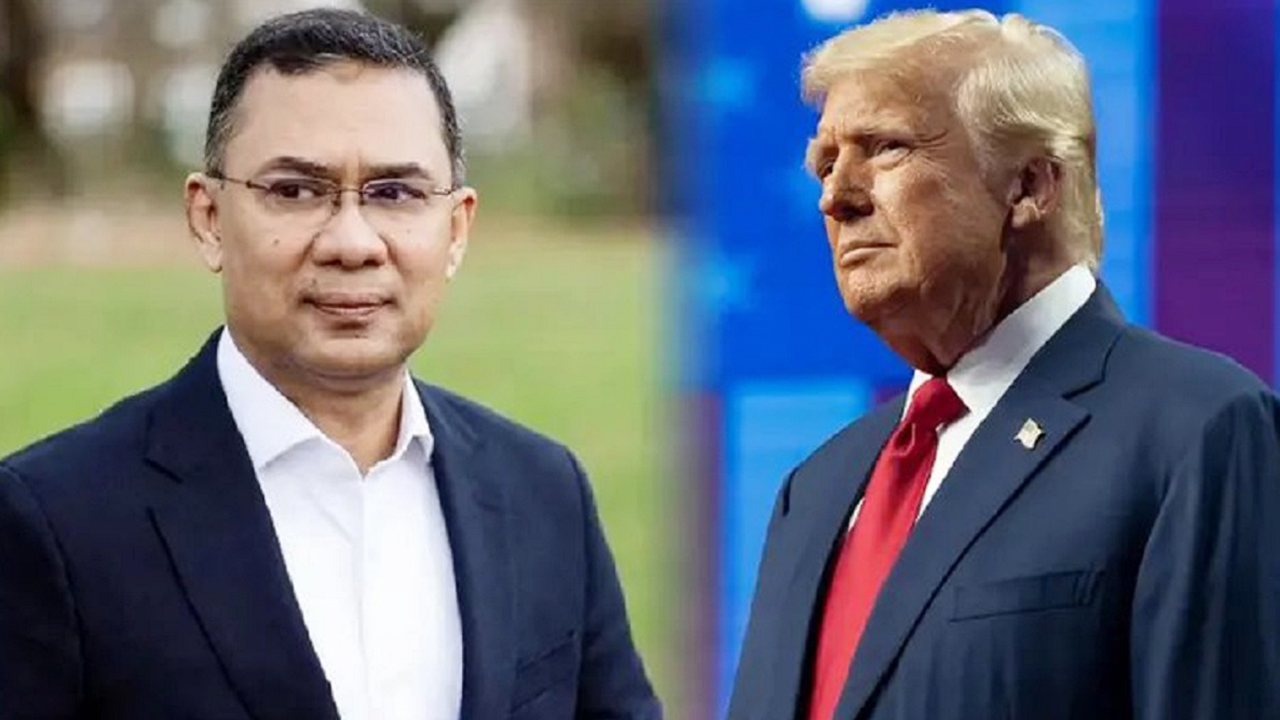 ট্রাম্পকে অভিনন্দন জানিয়ে তারেক রহমানের চিঠি