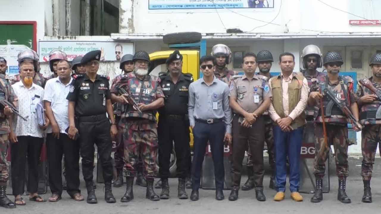 ১৬ জুলাই ঘিরে গোপালগঞ্জে নিরাপত্তা জোরদার, মোতায়েন ৫ প্লাটুন বিজিবি