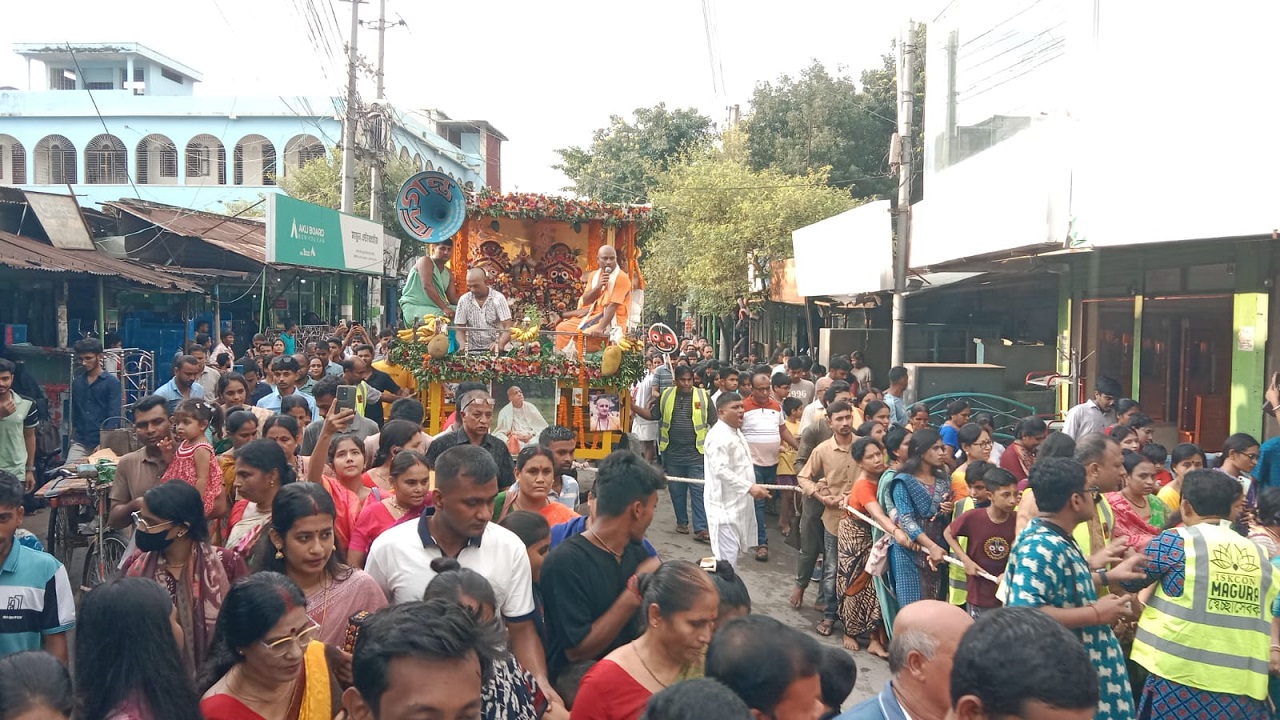 মাগুরায় শ্রী শ্রী জগন্নাথ দেবর রথযাত্রা উৎসব পালিত