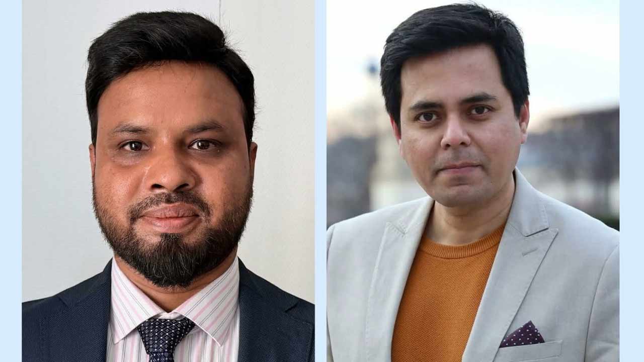 নবগঠিত কমিটির সভাপতি শাহ সুহেল আহমদ ও সাধারণ সম্পাদক আশিক আহমেদ উল্লাস। ছবি : সংগৃহীত