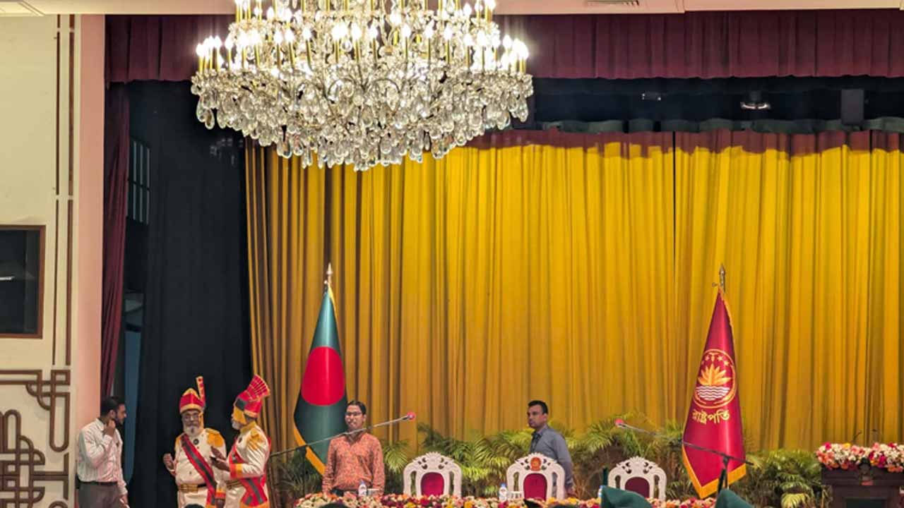 রাষ্ট্রপতির শপথের জন্য প্রস্তুত বঙ্গভবন