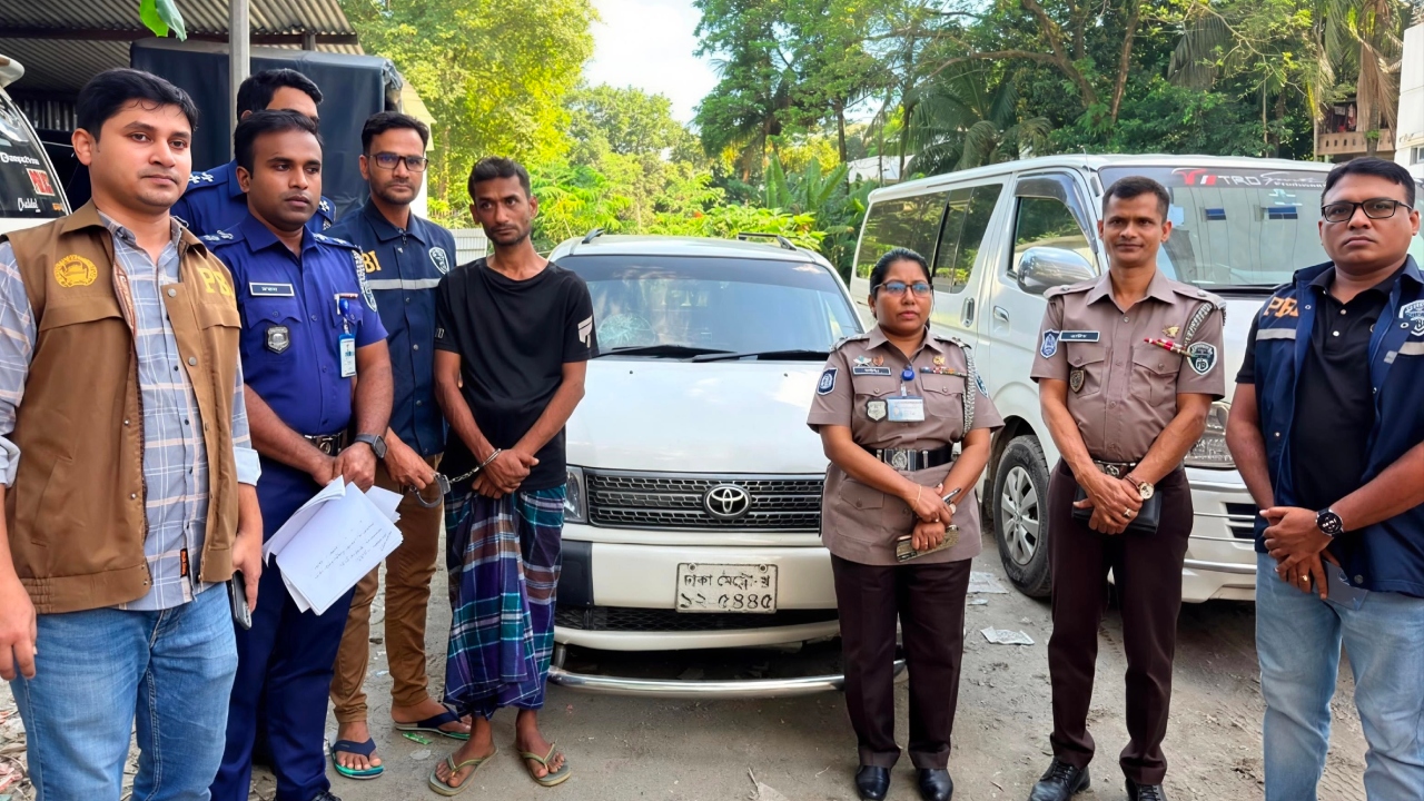 গ্যারেজের তালা ভেঙে প্রাইভেটকার চুরি, গ্রেপ্তার এক
