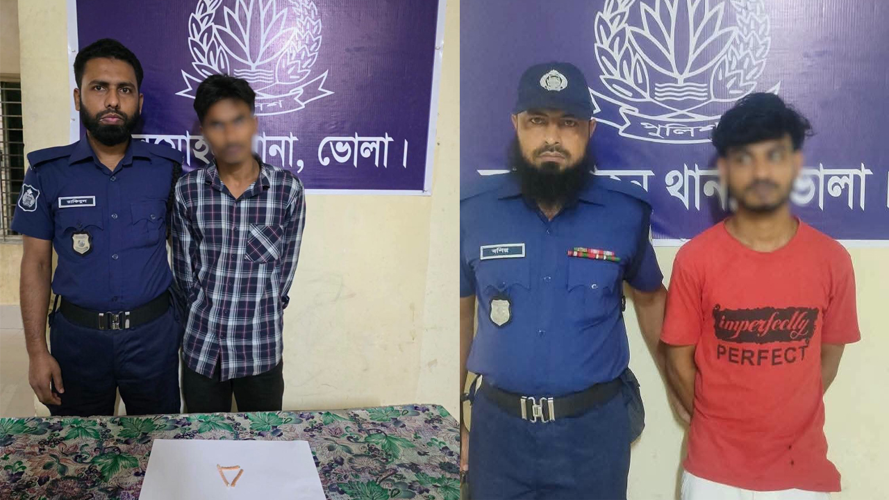 লালমোহনে মাদকবিরোধী অভিযান, গ্রেপ্তার ২