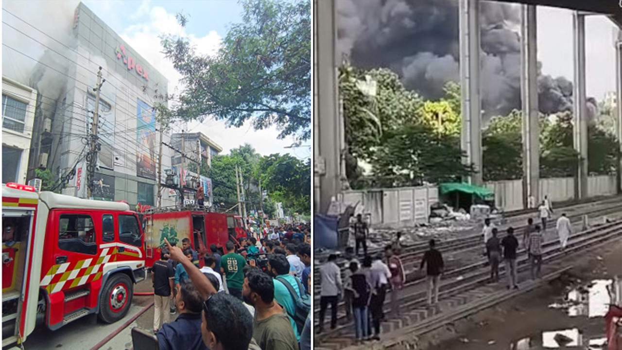 মহাখালী ও ধানমন্ডিতে ভবনের আগুন নিয়ন্ত্রণে