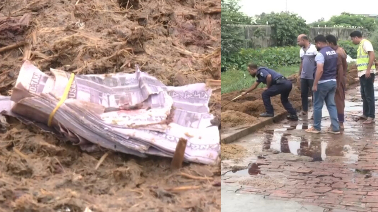 বগুড়ায় ময়লার ভাগাড়ে টাকার বস্তা, আসল ভেবে হরিলুট