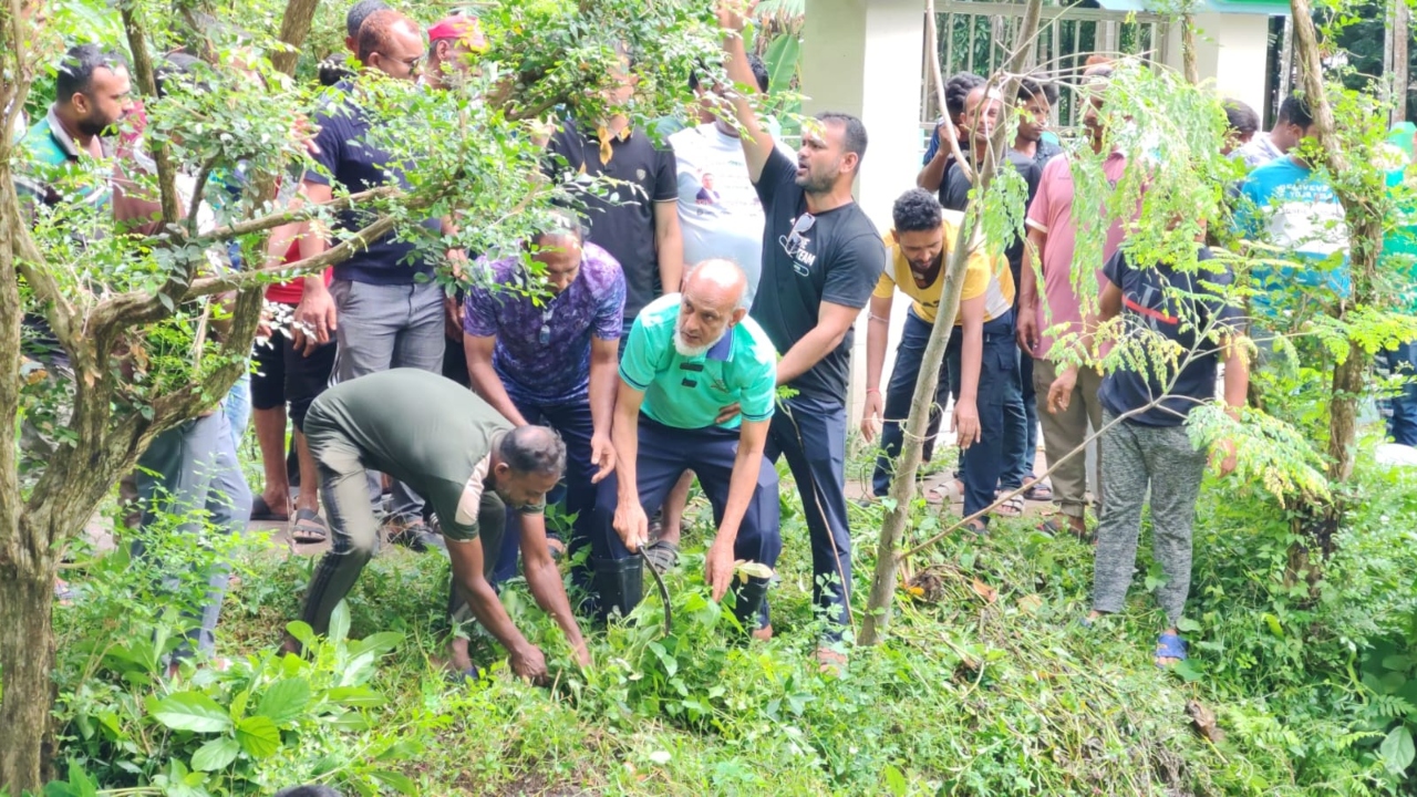 পিরোজপুরে বিএনপির স্বেচ্ছাশ্রমে পরিচ্ছন্নতা অভিযান, ডেঙ্গু প্রতিরোধে লিফলেট বিতরণ