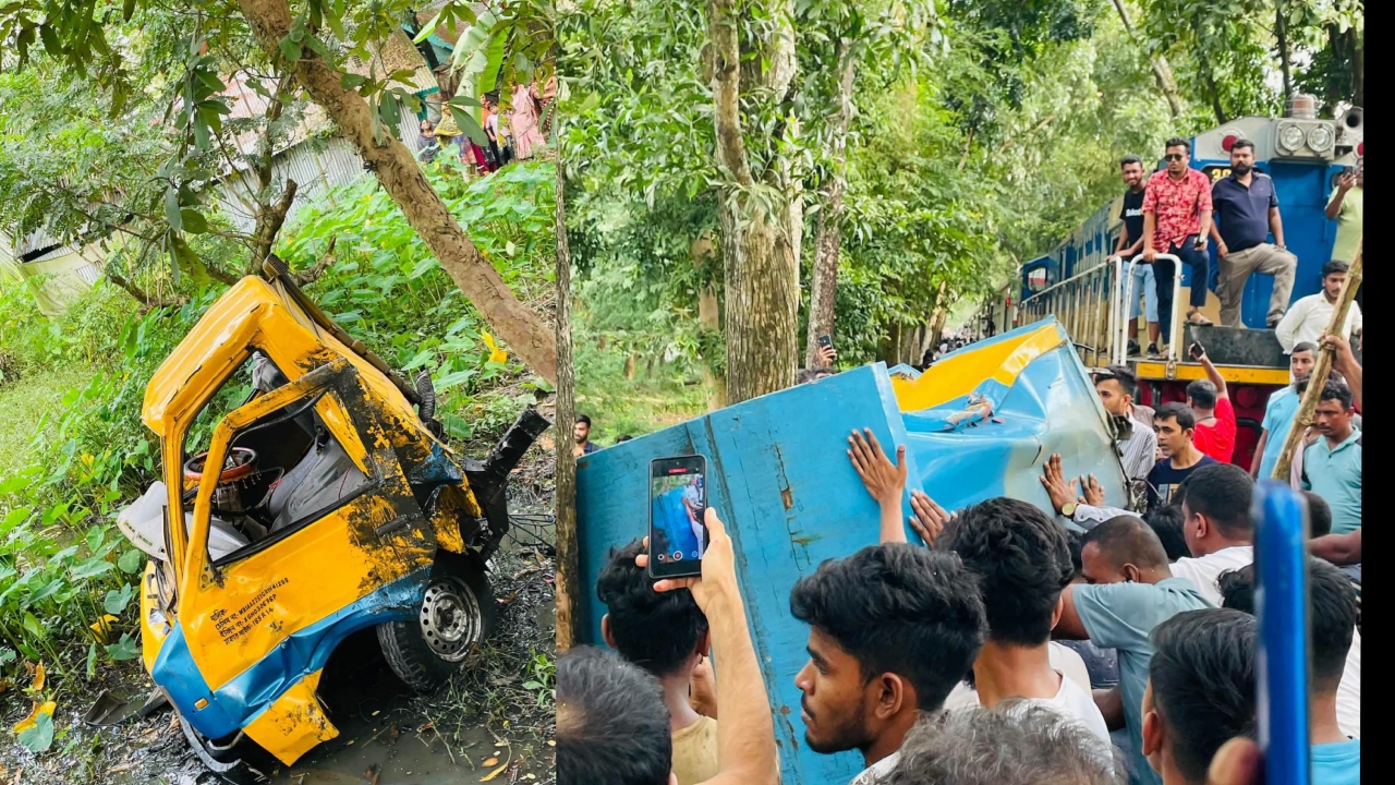 পটিয়ায় কক্সবাজার এক্সপ্রেসের সঙ্গে কাভার্ড ভ্যানের সংঘর্ষ, লাইনচ্যুত ৩ বগি