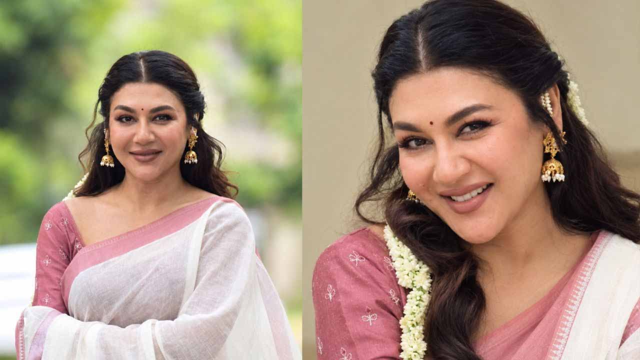 পুরোনো বাংলা গান ও পূজার সাজে মুগ্ধতা ছড়ালেন জয়া আহসান