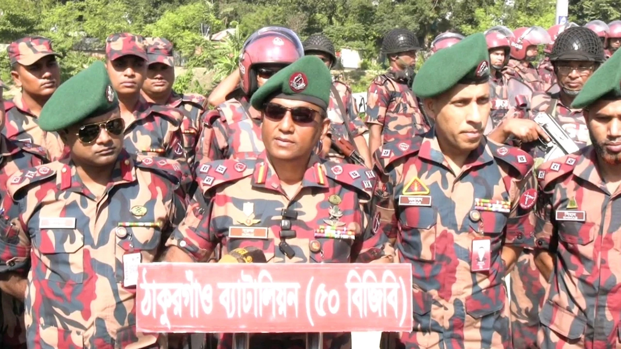 উপনির্বাচন ঘিরে ঠাকুরগাঁওয়ে ২১ প্লাটুন বিজিবি মোতায়েন